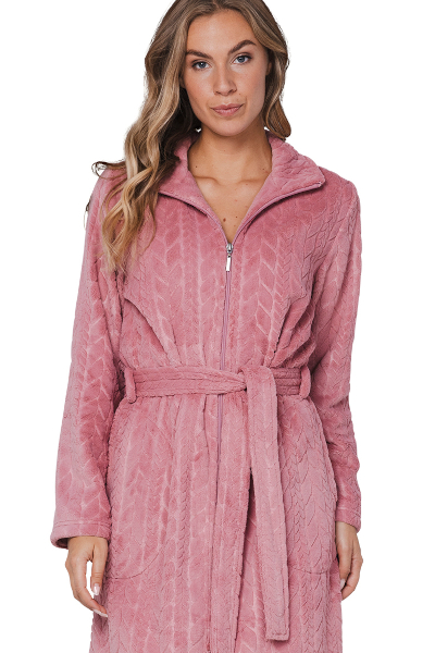 Pastunette 171252-170-2 Morning Gown Dark Pink